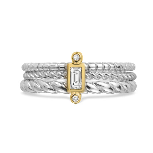 Celeste Meditation Ring, Sterling Silver Fidget Ring