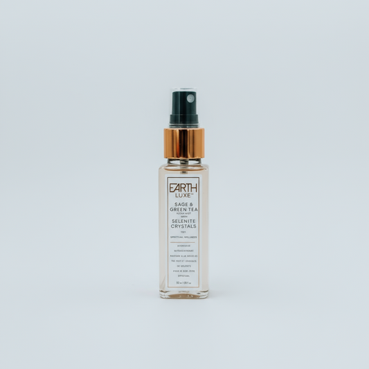 crystal aromatherapy spray, aromatherapy spray for anxiety, essential oil spray with crystals, energy clearing spray, mood support spray, crystal-infused room spray, natural anxiety relief spray, wellness spray with essential oils, reiki energy spray