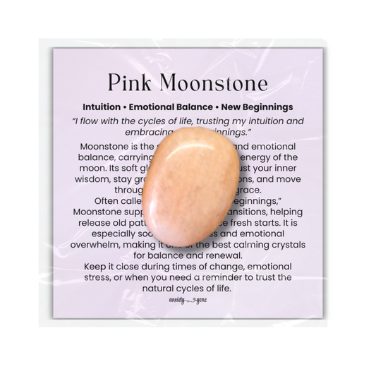 Moonstone Tumbled Stone 1–2 inches, polished white healing crystal for new beginnings and intuition, calming crystal for stress relief and emotional balance, moonstone gemstone for meditation and mindfulness, natural moonstone pocket stone for spiritual awareness and grounding, genuine moonstone crystal gift for women and men, tumbled gemstone for chakra healing and self-care rituals