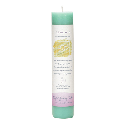 Abundance Candle photographed against a neutral background