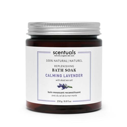 Calming lavender bath salts, lavender bath soak, lavender bath products, calming bath products, anxiety bath products