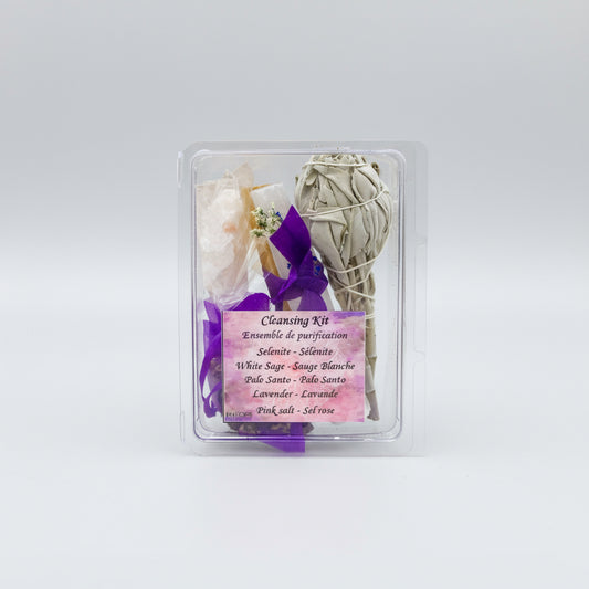 smudging kit, sage bundle, smudge kit, smudge set, beginners smudge, how to smudge, what do I need to smudge, tools for smudging, space clearing, energy clearing, smudging kits, crystal kits