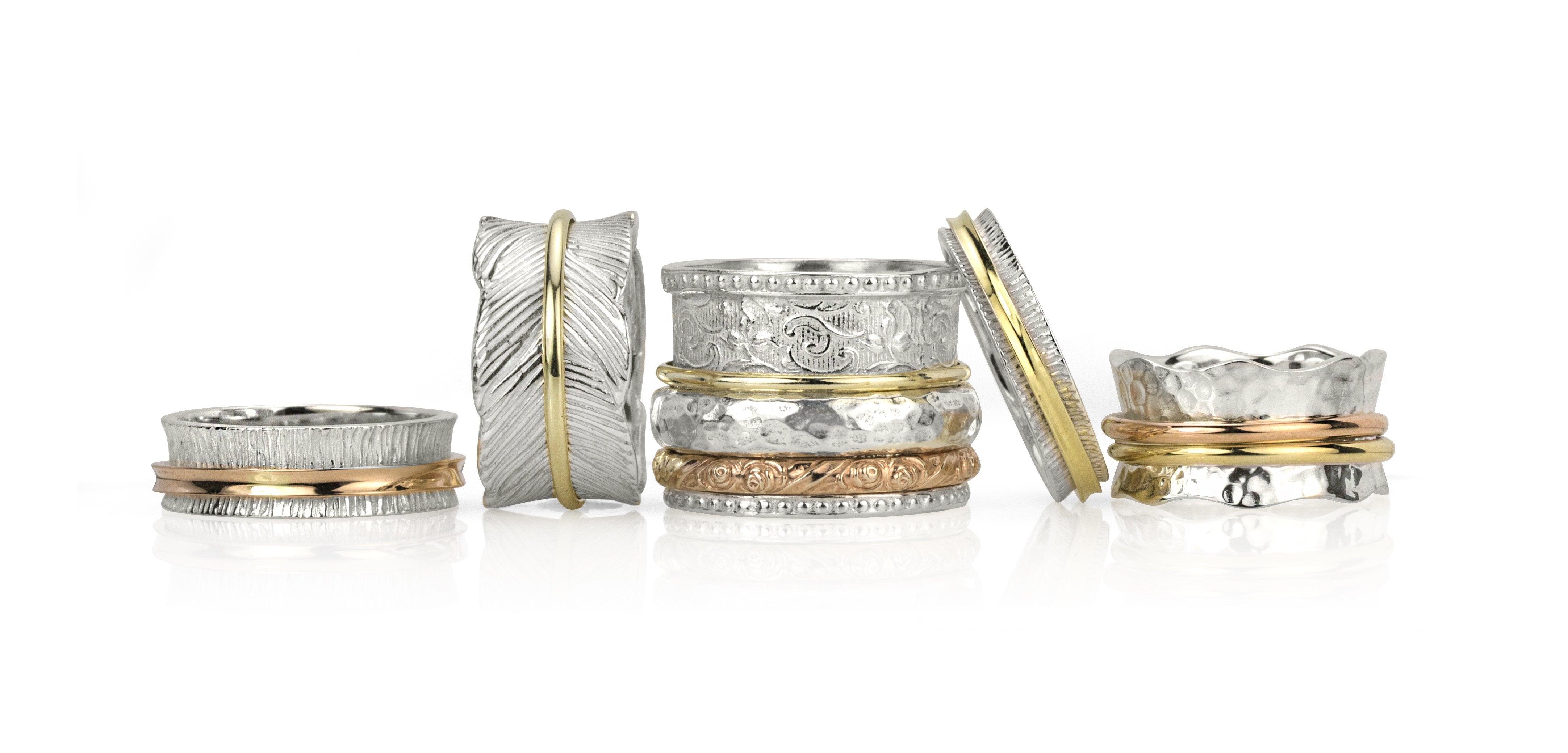 High Quality Fidget Rings Canada | Anxiety Rings Jewelry – Anxiety Gone