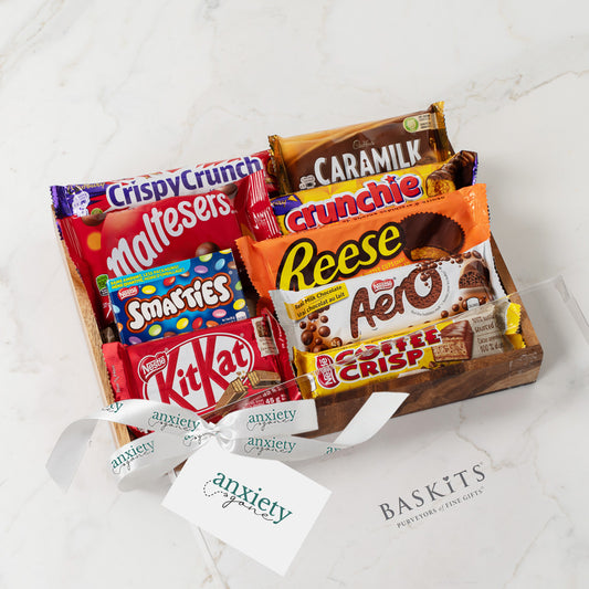 sweet treats gift tray, dessert gift basket, sweets gift box, sweets hamper, chocolate and cookie gift box, treat tray gift set, gourmet sweets gift basket, snack gift tray, chocolate gift tray, cookie gift basket, indulgence gift box, sweets gift box canada, dessert gift hamper, luxury sweets gift basket, gift tray with cookies and chocolate