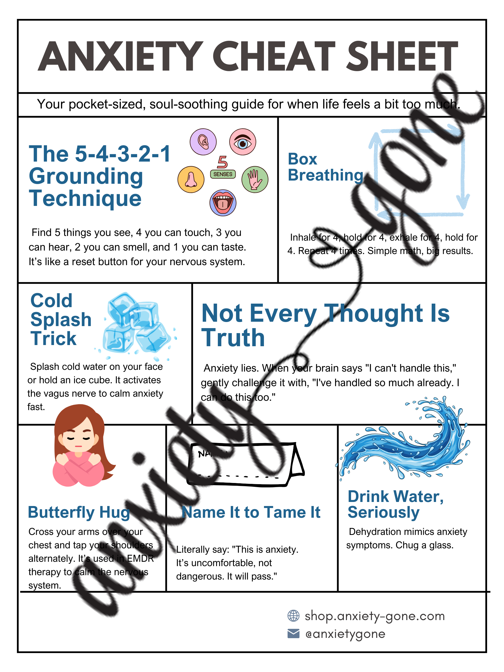 anxiety cheat sheet, printable anxiety cheat sheet, downloadable anxiety guide, anxiety coping cheat sheet, printable anxiety toolkit, anxiety relief printable, anxiety tips printable, anxiety pdf download
