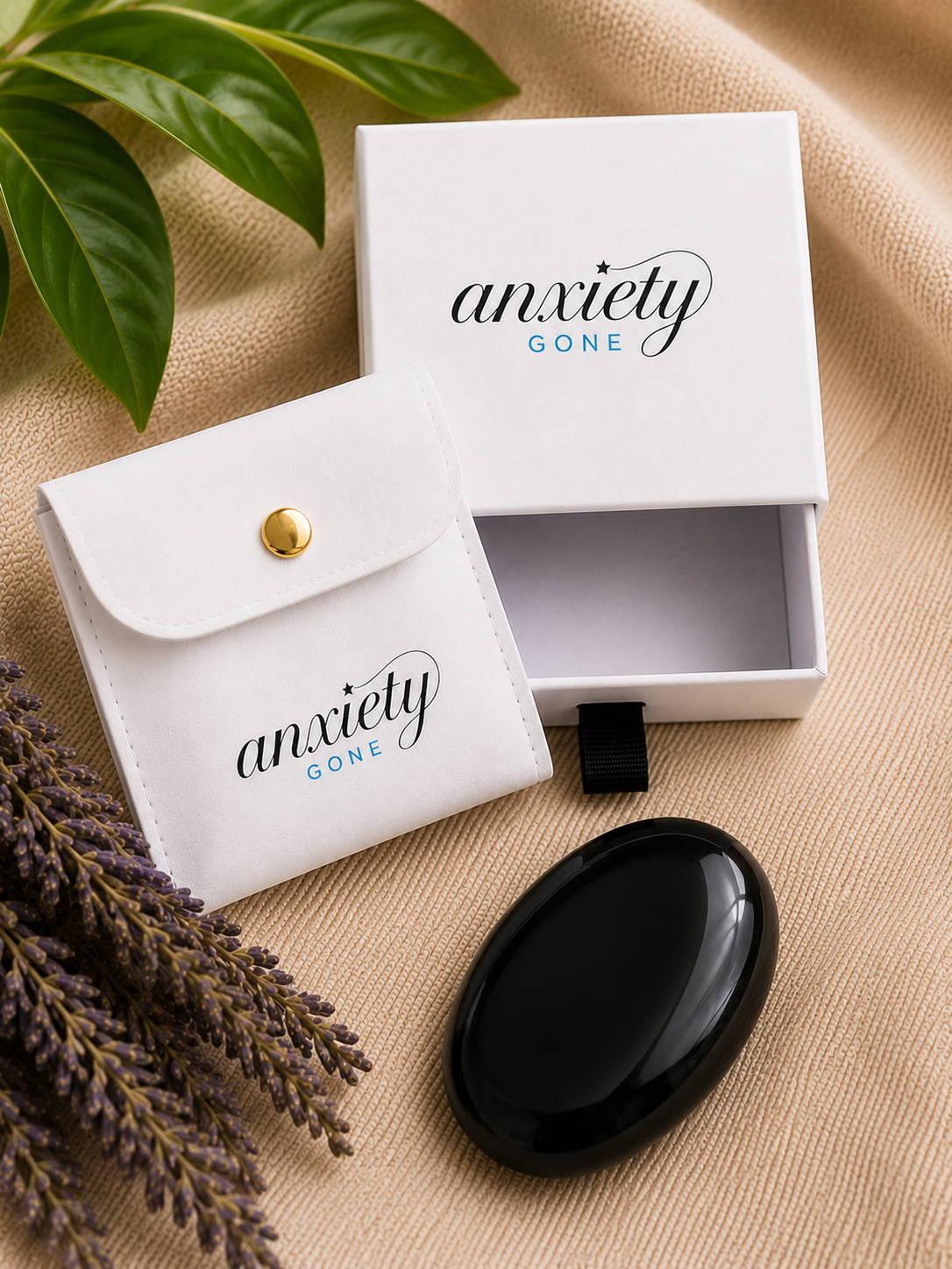 black obsidian worry stone as a fidget tool for self regulation and anxiety