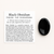 Polished black obsidian worry stone for anxiety, stress relief, and grounding – natural thumb stone with info card for addiction support and protection