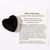 Obsidian heart worry stone for anxiety, stress relief, and grounding – polished crystal thumb stone with info card for emotional healing and protection