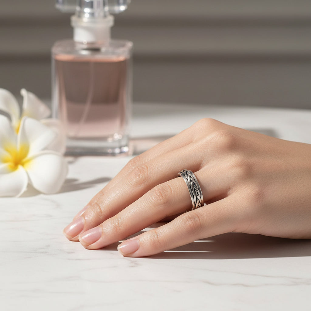 fidget ring, anxiety ring, spinner ring, worry ring, fidget jewelry, fidget ring for anxiety, spinning anxiety ring, anti-anxiety ring, stress relief ring, fidget ring for stress, fidget ring for adults, fidget ring for kids, fidget ring for women, fidget ring for men, discreet fidget ring, fidget ring for focus, fidget ring for work, calming ring for anxiety, ring to reduce stress, mental health support jewelry, stainless steel fidget ring, sterling silver fidget ring, gold spinner ring, minimalist fidget 