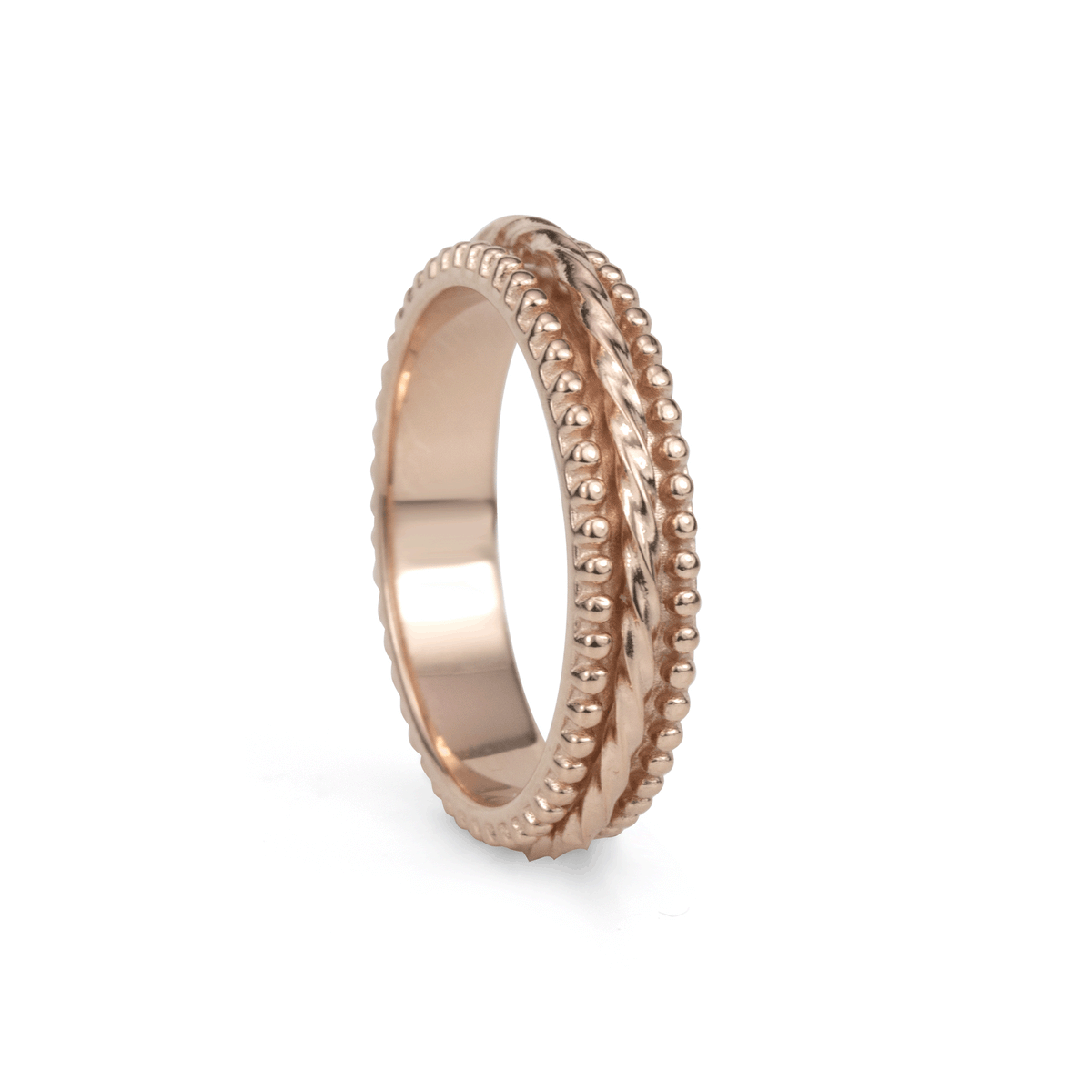 Rose gold fidget ring sales