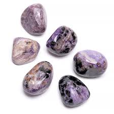 Charoite Tumbled Stone 1 inch, polished purple healing crystal for transformation and inner strength, charoite gemstone for anxiety relief and emotional healing, natural charoite pocket stone for meditation and mindfulness, violet charoite crystal for spiritual growth and resilience, calming crystal for stress support, genuine charoite gemstone gift for women and men, tumbled charoite crystal for intuition and balance