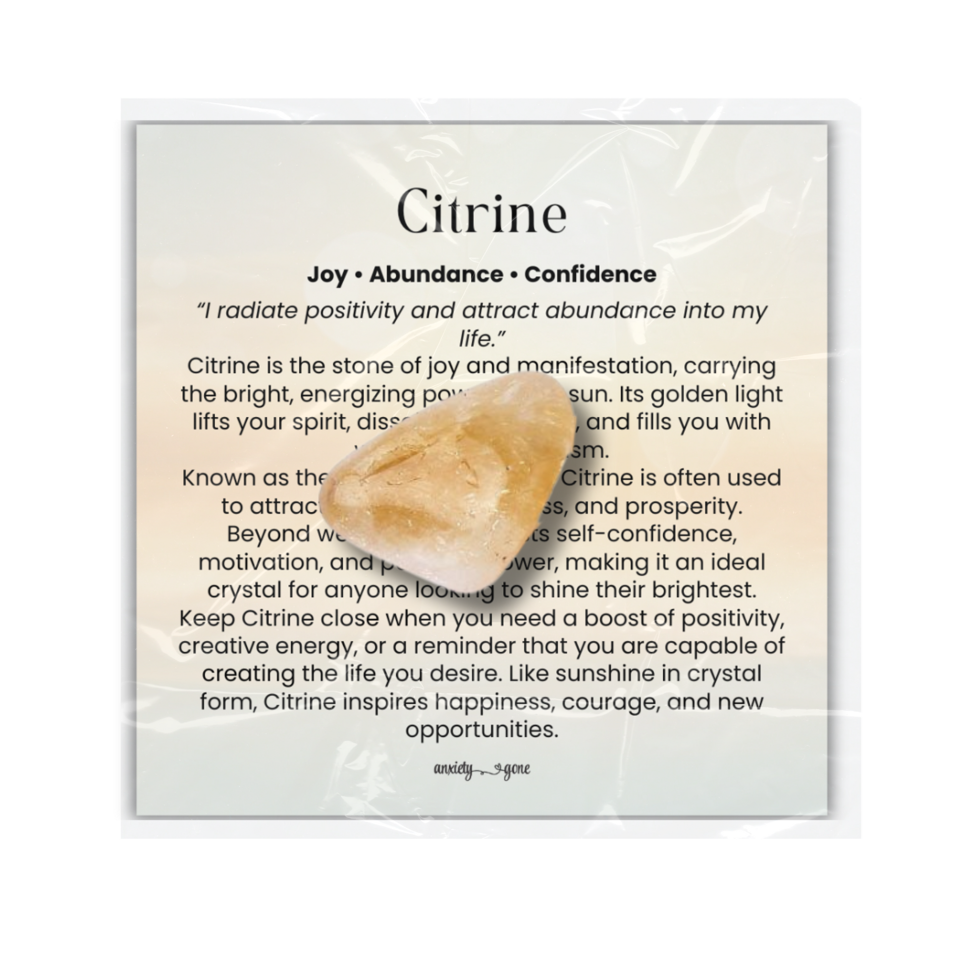 Citrine Tumbled Stone 1–2 inches, polished yellow healing crystal for joy and abundance, citrine gemstone for confidence and positivity, natural citrine pocket stone for meditation and manifestation, golden citrine crystal for prosperity and stress relief, genuine citrine tumbled gemstone for energy healing and balance, spiritual citrine gift for women and men, citrine crystal for creativity and motivation