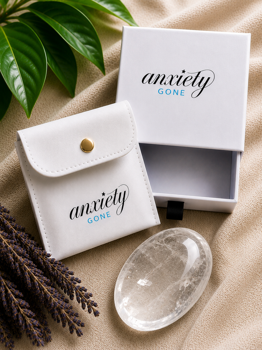clear quartz worry stone for anxiety and self regulation 