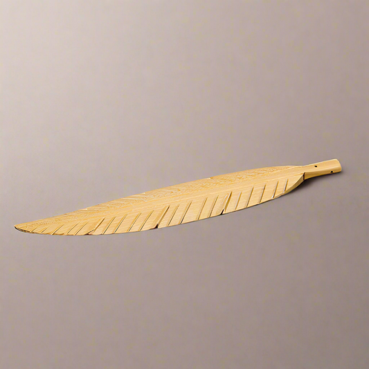 Feather Wood Incense Holder for incense sticks, symbolizing strength, freedom, and anxiety relief.