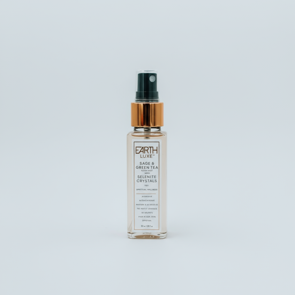crystal aromatherapy spray, aromatherapy spray for anxiety, essential oil spray with crystals, energy clearing spray, mood support spray, crystal-infused room spray, natural anxiety relief spray, wellness spray with essential oils, reiki energy spray
