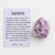 Raw lepidolite crystal for anxiety, depression, sleep support, and emotional healing – natural mica stone with affirmation card and gift bag