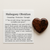 Mahogany Obsidian heart worry stone for anxiety, grief, and grounding – healing thumb stone with info card for stress relief and meditation