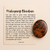 Mahogany Obsidian worry stone for anxiety, stress relief, and grounding – polished oval thumb stone with info card for emotional healing and protection