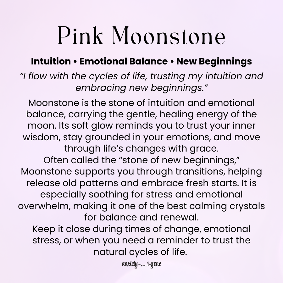 Moonstone Tumbled Stone 1–2 inches, polished white healing crystal for new beginnings and intuition, calming crystal for stress relief and emotional balance, moonstone gemstone for meditation and mindfulness, natural moonstone pocket stone for spiritual awareness and grounding, genuine moonstone crystal gift for women and men, tumbled gemstone for chakra healing and self-care rituals