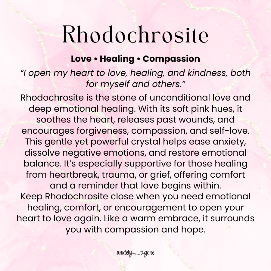 Rhodochrosite Tumbled Stone 1 inch, polished pink healing crystal for love and compassion, rhodochrosite gemstone for emotional healing and self-love, natural pink crystal pocket stone for stress relief and anxiety, calming rhodochrosite stone for forgiveness and comfort, genuine rhodochrosite meditation stone for mindfulness, heart chakra crystal for emotional balance, rhodochrosite crystal gift for women and men