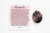 Polished rhodonite worry stone for anxiety, heartbreak, and emotional healing – natural thumb stone with info card