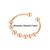 Adjustable 18K gold plated fidget ring for anxiety relief, resizable spinner ring for women, stress relief worry ring, calming mental health jewelry