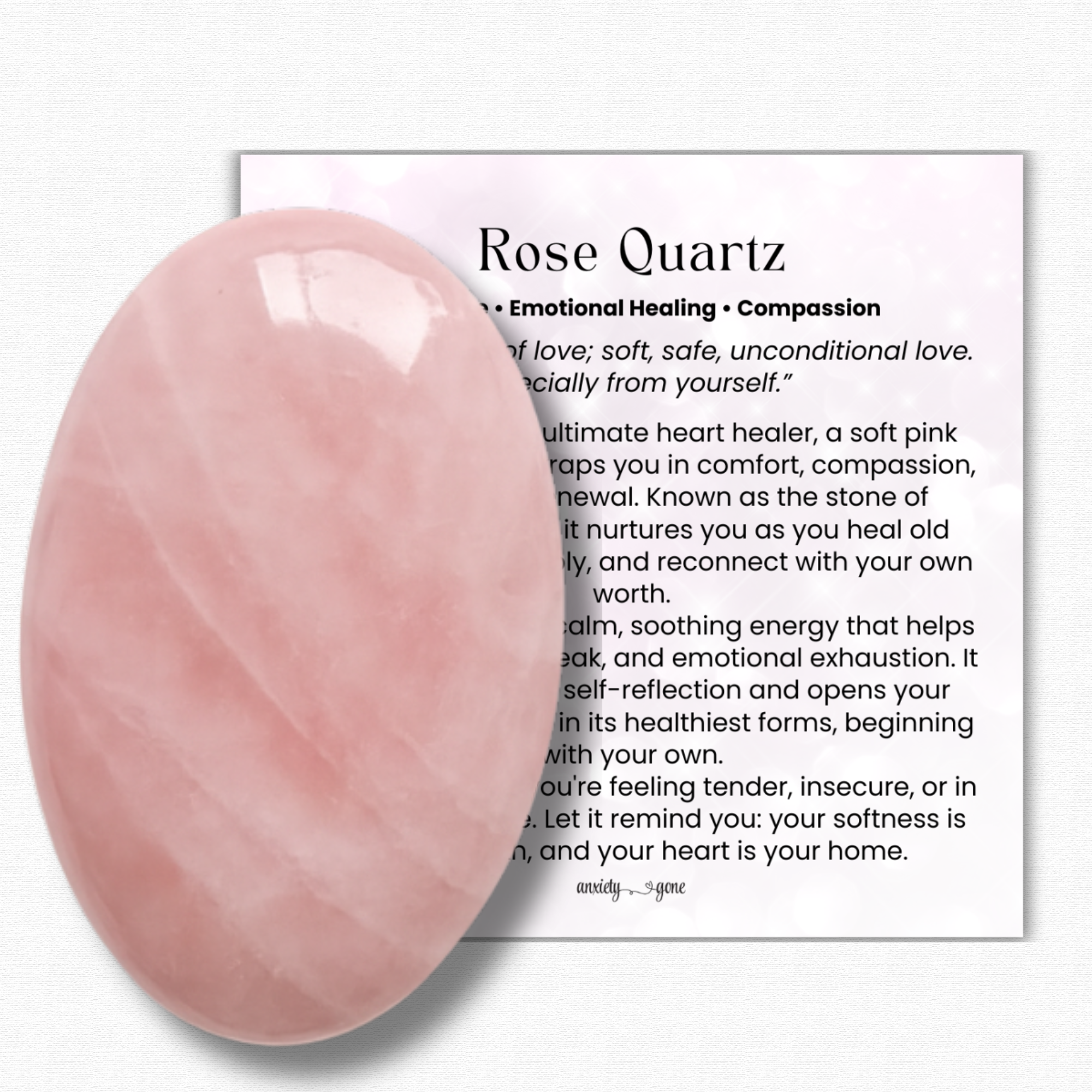 Green Aventurine Palm Worry Stone – Smooth Polished Pocket Crystal For Anxiety Relief