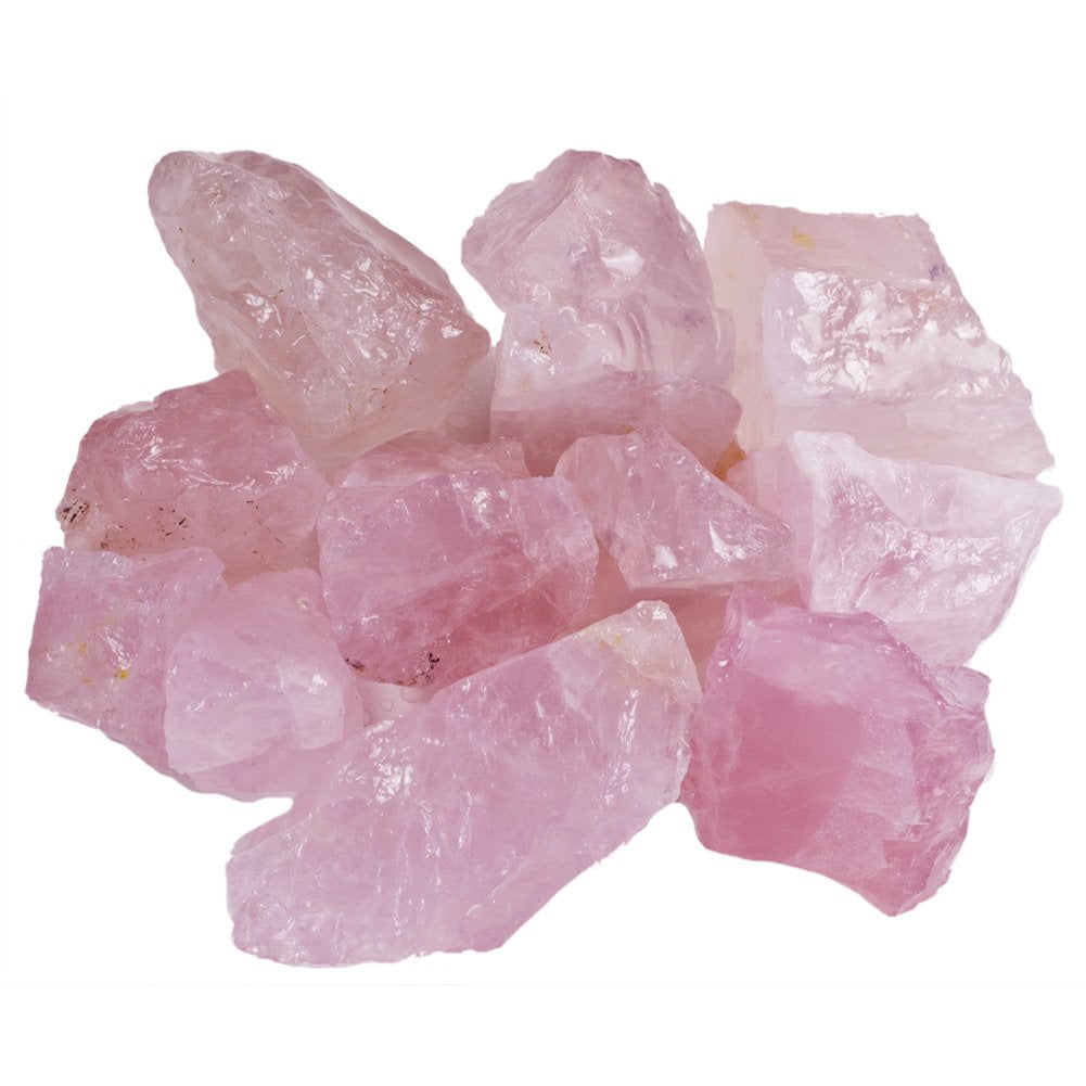 Medium Rose Quartz Tumbled Stone 1–2 inches, polished pink healing crystal for love and self-care, rose quartz pocket stone for stress relief and emotional healing, genuine rose quartz crystal for meditation and heart chakra balance, natural pink gemstone gift for women and men