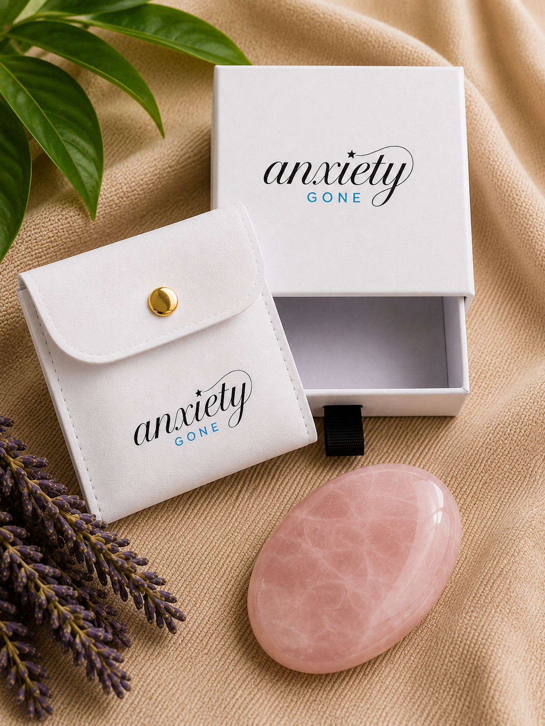 rose quartz pink worry stone as a fidget tool for self regulation and anxiety