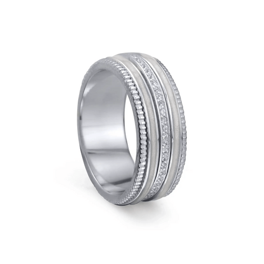 Solace Sterling Silver Fidget Ring – A Calming Anxiety Ring with Pearl Enamel for Stress Relief, Focus & Peace of Mind