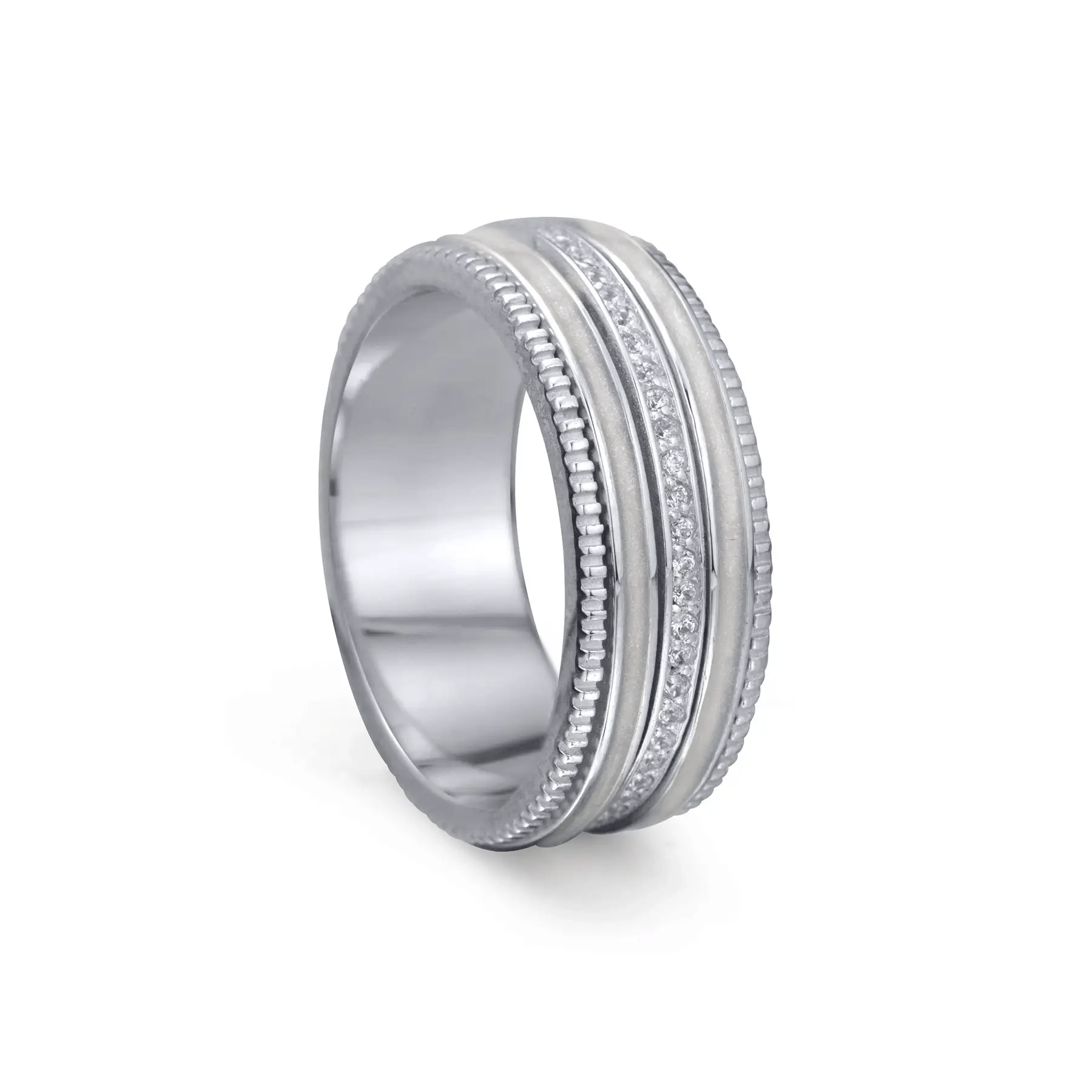 Solace Sterling Silver Fidget Ring – A Calming Anxiety Ring with Pearl Enamel for Stress Relief, Focus & Peace of Mind