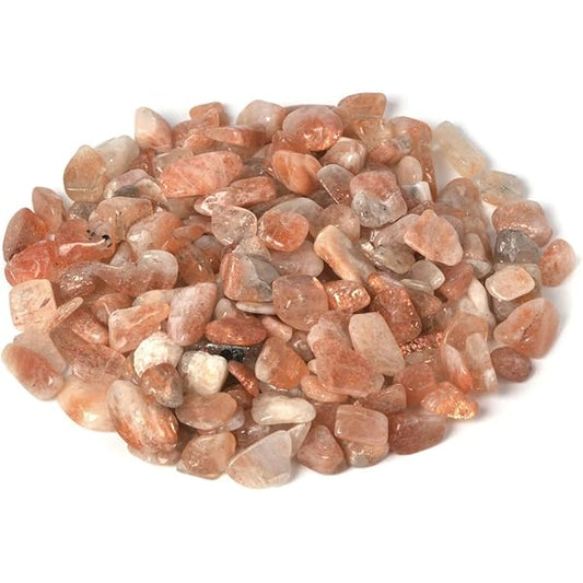 Sunstone Tumbled Stone 1 inch, polished orange healing crystal for joy and confidence, natural sunstone gemstone for stress relief and positivity, pocket sunstone crystal for meditation and mindfulness, genuine sunstone stone for vitality and personal power, calming crystals for anxiety and self-doubt, sparkling orange sunstone gift for women and men, sunstone crystal for motivation and emotional balance