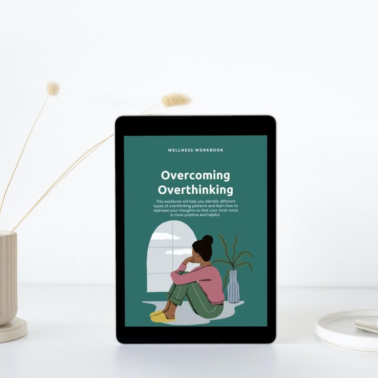 wellness workbook, digital workbook, overthinking methods, coping methods, mental health worksheets, digital worksheets, wellness worksheets, mental health journal, digital journal, techniques for overthinking,
