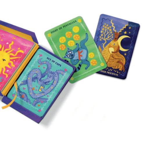 Affirmators!® Tarot Deck photographed against a neutral background