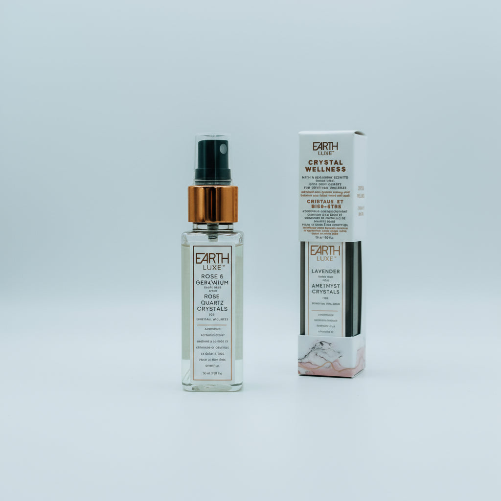 aromatherapy spray for stress relief, calming spray for anxiety, essential oil spray for mood, mental health support spray, grounding aromatherapy mist, stress relief mist with crystals, emotional support spray, mood balancing spray
