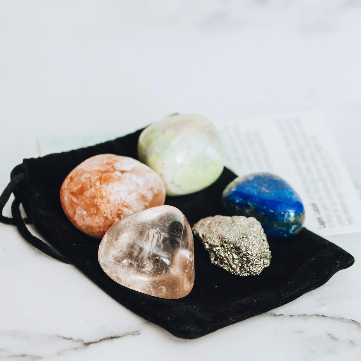 gemstones for social anxiety, stones for social anxiety, crystals for social anxiety, social anxiety gemstones, social anxiety relief, social anxiety kit, pyrite, aragonite, lapis lazuli, smoky quartz, amazonite, stones for communication