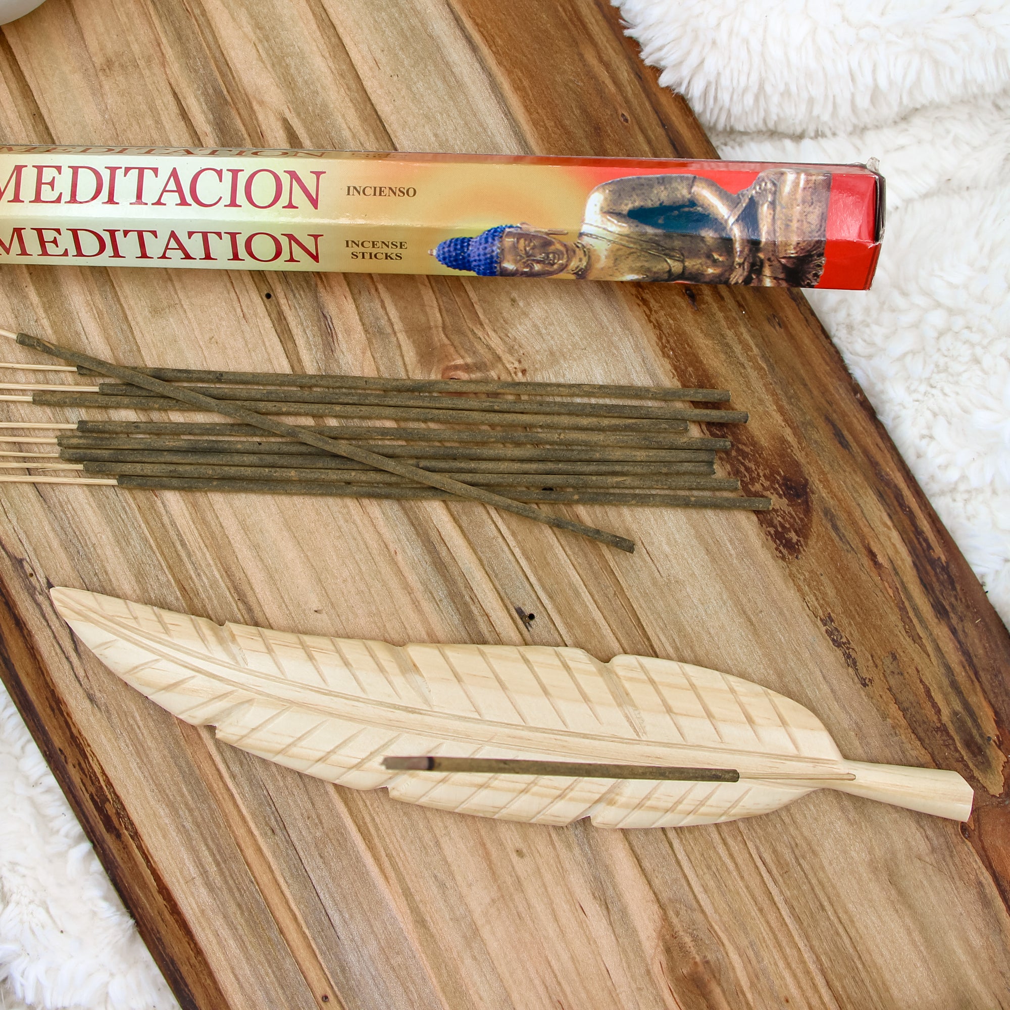 wood incense holder, flower of life incense, wood incense plate, ash catcher, feather incense holder, feather shaped incense, 