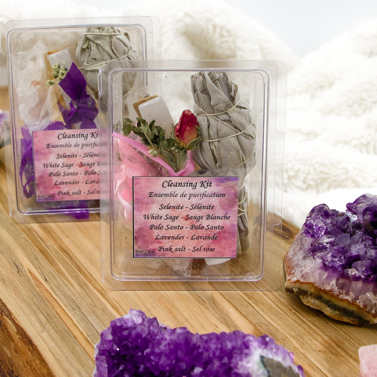 smudging kit, sage bundle, smudge kit, smudge set, beginners smudge, how to smudge, what do I need to smudge, tools for smudging, space clearing, energy clearing, smudging kits, crystal kits