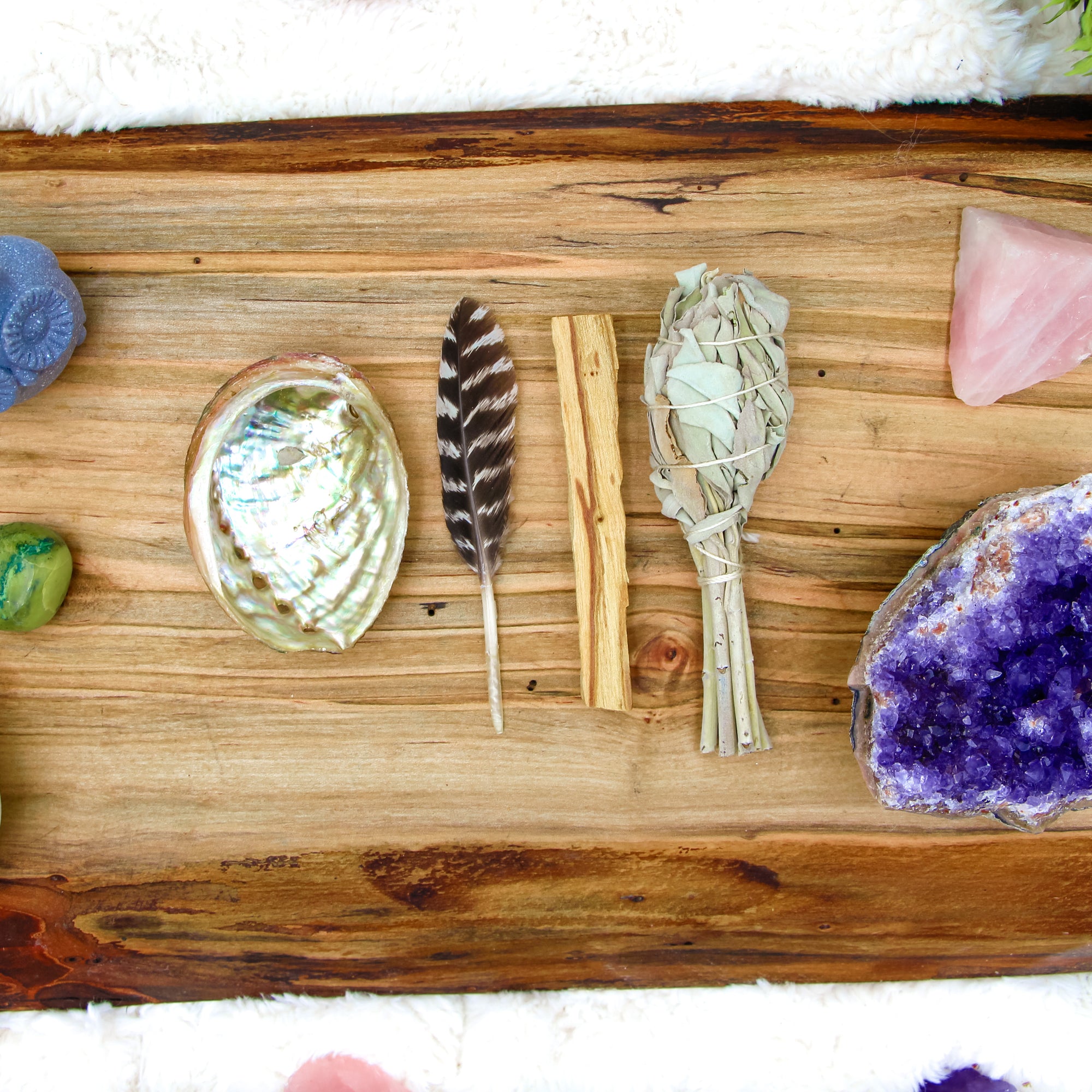 smudging kit, sage bundle, smudge kit, smudge set, beginners smudge, how to smudge, what do I need to smudge, tools for smudging, space clearing, energy clearing, 