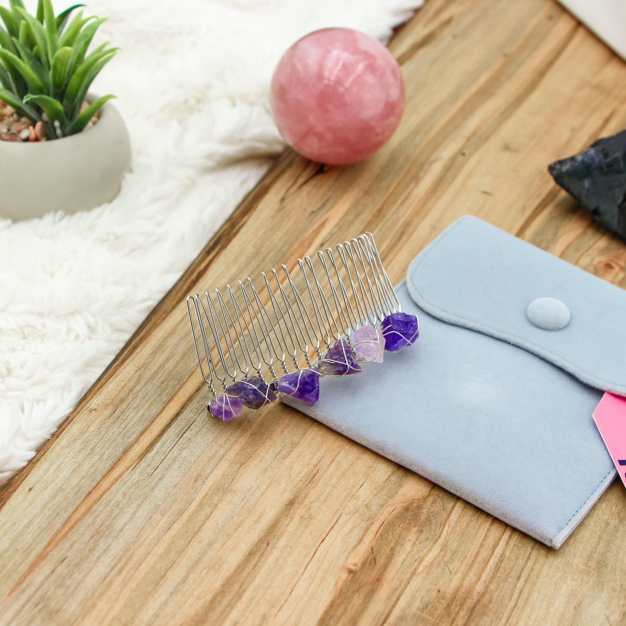 amethyst hair pin, amethyst clips, gemstone hair pins, gemstone clips, amethyst hair, 