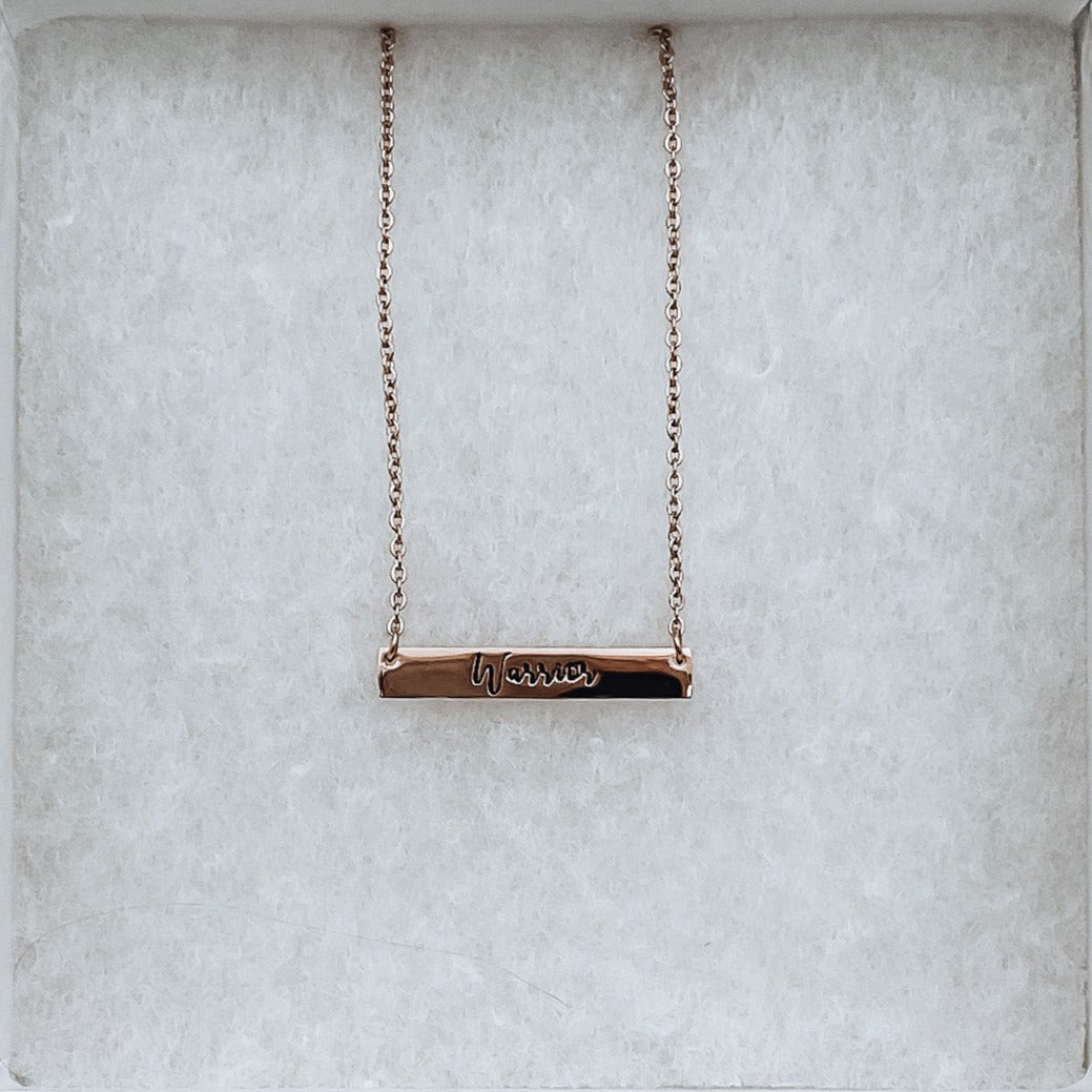 Warrior Name Bar Necklace