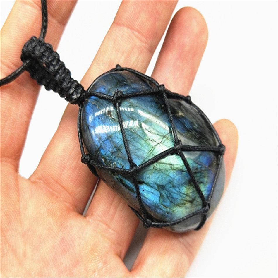 Stone of Transition Labradorite Necklace for emotional healing and anxiety relief, the perfect gemstone jewelry using crystals for anxiety.