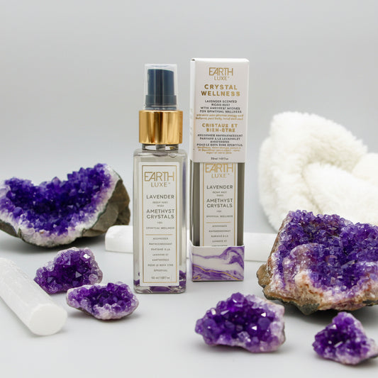 crystal spray, crystal wellness spray, crystal room spray, gemstone spray, selenite spray, sage spray, green tea spray, room spray, spiritual room spray,, amethyst spray, lavender spray,