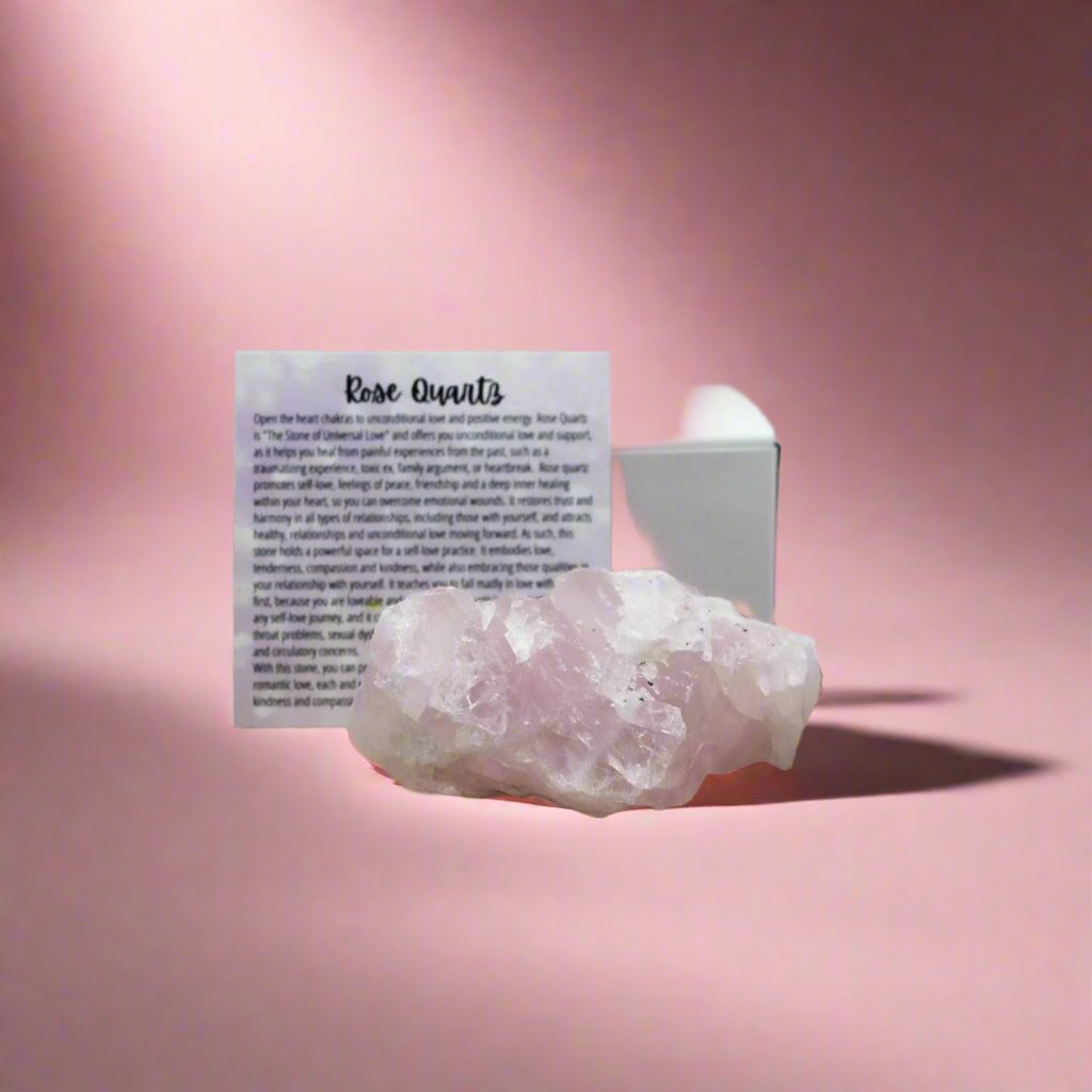 Large Rose Quartz Stone for anxiety, love, emotional healing, and crystal healing stones.