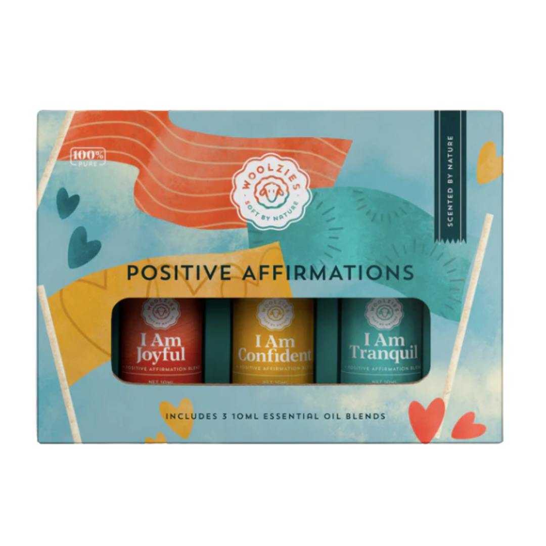 positive affirmations, essential oils for anxiety, anxiety essential oils, essential oil sets