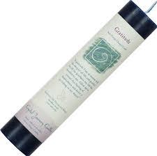 gratitude pillar candle, reiki candle, reiki infused candle, reiki charged candle, gratitude items, kheops, 
