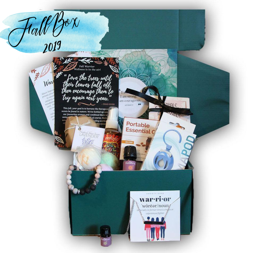 calm box, warrior wellness, anxiety subscription box, subscription box for anxiety, mental health box, calm box,