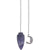 amethyst pendulum, moon pendulum, amethyst moon pendulum, amethyst gemstone, amethyst for sleep, sleep stones, sleep gemstone, natural sleep aid, 