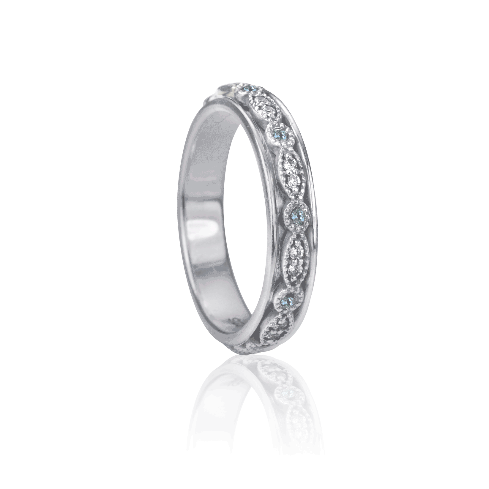 Truth Crystal Fidget Ring | Blue Stone Fidget Ring – Anxiety Gone